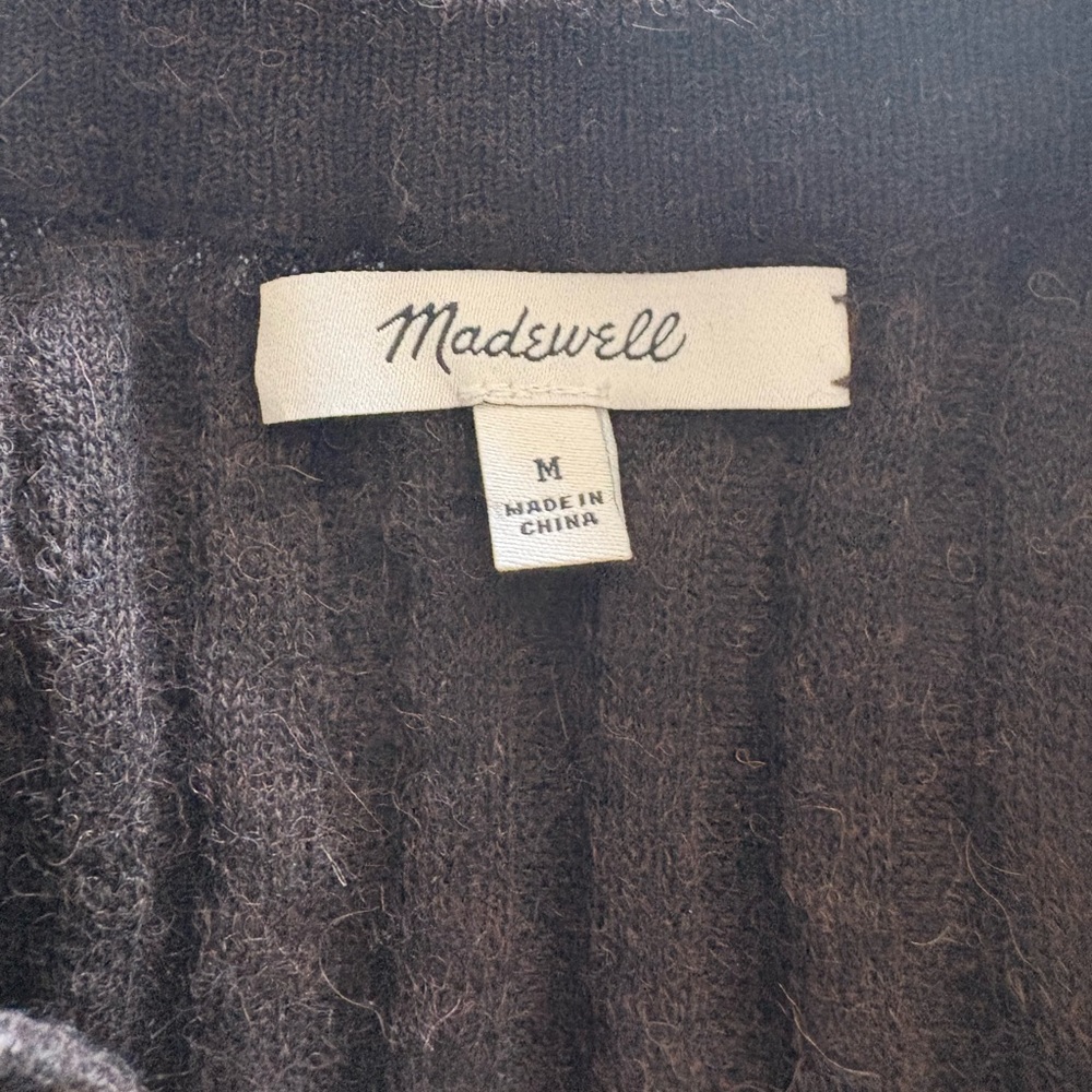 Madewell Brown Ribbed Sweater - Picture 2 of 5